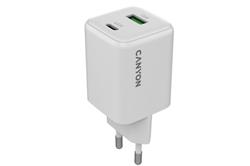 Canyon CU45AC vysokorýchlostná univerzálna nabíjačka do steny 1x USB-C 45W, 1x USB-A 18W