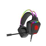 Canyon GH-9A, Darkless herný headset, USB / 2x 3.5mm jack, 2m kábel, multicolor RGB podsvietenie, čierny