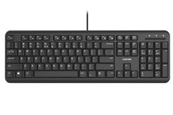 Canyon HKB-20, klávesnica, USB, séria Velvet Tread - tichá 104 kláv, 13 multimed., štíhla, čierna, SK/CZ