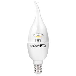 Canyon LED COB žiarovka, E14, dekor. sviečka, priehľ. 6W, 470lm, teplá biela 2700K, 220-240V, 150°, Ra>80, 50000hod