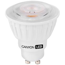 Canyon LED COB žiarovka, GU10, bodová MR16, 7.5W, 540 lm, teplá biela 2700K, 220-240V, 38°, Ra>80, 50.000 hod