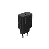 Canyon OnCharge 200, univerzálna nabíjačka do steny, 1x USB-C, PD 20W, čierna