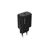 Canyon OnCharge 250, univerzálna nabíjačka do steny, 1x USB-C, PD 25W, čierna