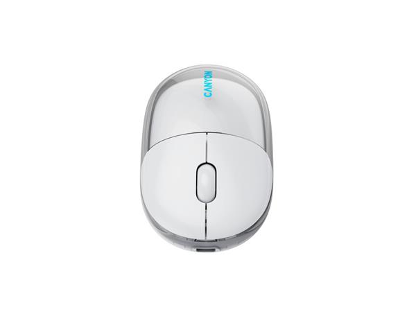 Canyon OnClick 24, 2v1 bezdrôtová optická myš Bluetooth / 2.4 GHz, 1.200 dpi, akumulátor 5.000 mAh, biela