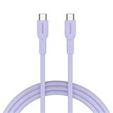 Canyon OnWire CCAP60CL, kábel nab. a synchr., USB-C / USB-C, 60W PD, 480Mbps, opletený, 1 m, fialový