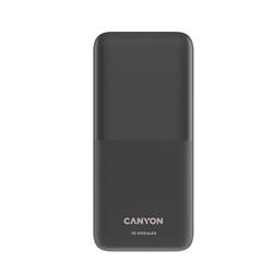 Canyon PB-1010, Powerbank, Li-Pol, 10.000 mAh, Vstup: 1x USB-C, 1x microUSB, integr. 2x kábe