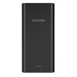 Canyon PB-2001 Powerbank, Li-Pol, 20.000 mAh, Vstup: 1x Micro-USB, 1x USB-C, Výstup: 2x USB-A, čierna