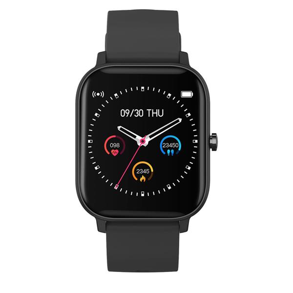 Canyon SW-74, Wildberry, smart hodinky, BT, farebný LCD displej 1.3´´, vodotesné IP67, multišport režim, čierne