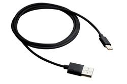 Canyon UC-1, 1m kábel USB-C / USB 2.0, 5V, 1A, priemer 3.5mm, PVC, čierny