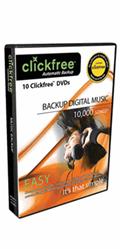 CLICKFREE 10 DVD music back up 4,5 GB