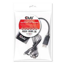 Club3D Multi Stream Transport (MST) Hub DisplayPort to HDMI Dual Monitor