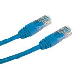 CNS patch kábel Cat5E, UTP, 5m, modrý