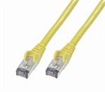 CNS patch kábel Cat6A, SFTP, LSOH, 0,25m, žltý