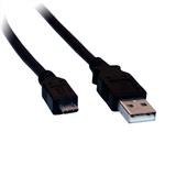 CNS USB 2.0 kábel, A/male - Micro-B/male, 3m, čierny