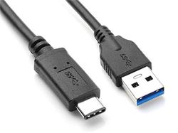 CNS USB 3.0 kábel, Super-speed 5Gbps, 9pin, A/male - C/male, 1m, čierny