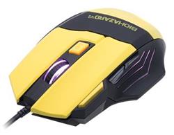 CONNECT IT BIOHAZARD V2 laserová myš pre hráčov, žltá
