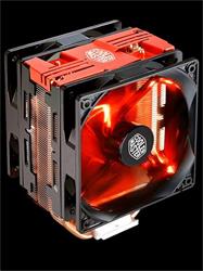 Coolermaster chladič CPU Hyper 212 LED Turbo red, univ. socket