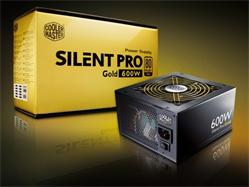 CoolerMaster Silent Pro Gold Active 600W, Modular PFC v2.3, 13,5cm fan