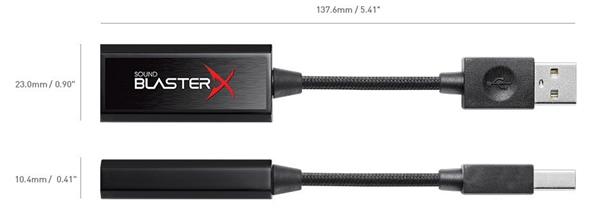 Creative Sound BlasterX G1, 7.1 zvuková karta, slúchadlový zosilňovač, USB, externá