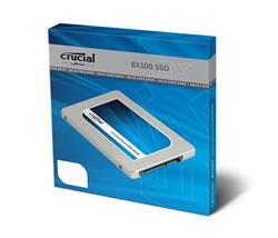 Crucial BX100 250GB SSD, 2.5” 7mm SATA 6Gb/s, Read/Write: 535 MBs/370MBs, IOPS: 87,000/70,000