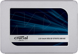Crucial MX500 1TB SSD, 2.5” SATA 6Gb/s, Read/Write: 560/510MB/s, 7mm (9.5mm adapter)