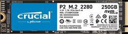 Crucial P2 250GB SSD, M.2 2280, NVMe PCIe Gen3 x4, r2100MB/s, w1150MB/s