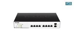 D-Link DGS-1100-10MPP 8-Port 1Gb EasySmart Switch, 2x SFP, PoE