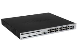 D-Link DWS-4026 24-port GB L2+ Wireless PoE Switch, 4x SFP, 64 AP, 2x 10Gb option