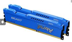 DDR 3.... 16GB . 1600MHz. CL10 FURY Beast Blue Kingston (2x8GB)