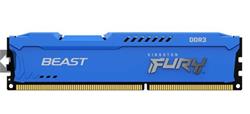 DDR 3.. 8GB . 1600MHz. CL10 FURY Beast Blue Kingston