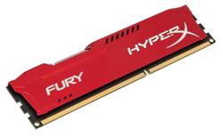 DDR 3.. 8GB . 1600MHz. CL10 Hyper X FURY Red Kingston