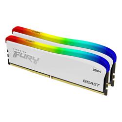 DDR 4.... 16GB . 3600MHz. CL17 FURY Beast White RGB SE Kingston (2x8GB)