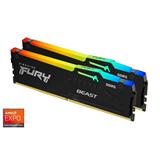 DDR 5.... 64GB . 5600MHz. CL36 FURY Beast Black RGB Kingston XMP/EXPO (2x32GB)