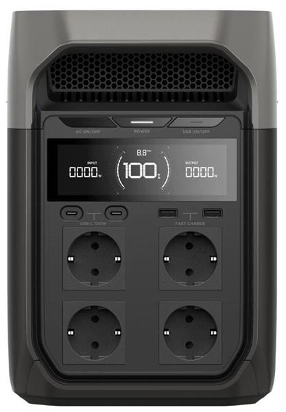 EcoFlow DELTA 3, bateriova stanica s výkonom až 1800W, nabitie do 56 m,