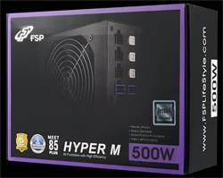 Fortron FSP HYPER M 500, zdroj 500 85+, Aktiv. PFC, 12cm fan, retail