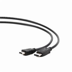 Gembird kábel DisplayPort (M) na HDMI (AM), 1m, čierny