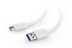 Gembird kábel USB 3.0 (AM) na USB 3.1 (CM), 1 m, biely