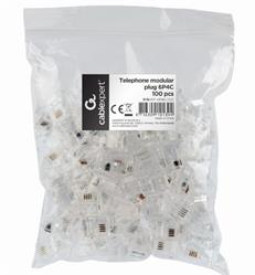 Gembird Modular plug (15u"), 100 pcs per polybag