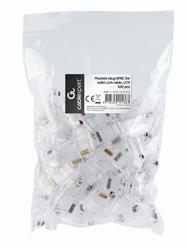 Gembird Modular plug 8P8C for solid LAN cable CAT5, UTP, 100 pcs per bag