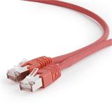 Gembird patch kábel S/FTP Cat. 6A LSZH, 0.5 m, červený