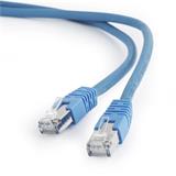 Gembird patch kábel S/FTP Cat. 6A LSZH, 1 m, modrý