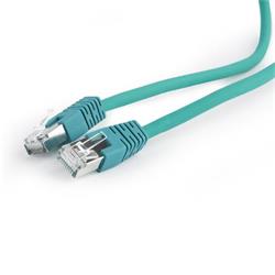 Gembird patch kábel S/FTP Cat. 6A LSZH, 2 m, zelený