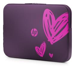 HP 15.6 Hearts (purple) Valentine Sleeve