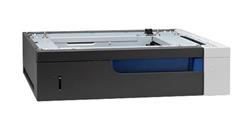 HP 1x500-Sheet Paper Feeder provides 500 sheet input capacity.