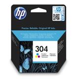 HP 304, Tri-color, 100str.Cartridge - Blister