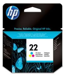 HP No. 22 Inkjet Print Cartridge, tri-colour (5 ml)- Blister