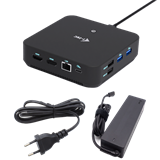 i-tec USB-C DP Dual HDMI Docking Station, Power Delivery 100W + Universal Charger 100W