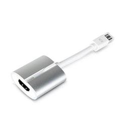 InnerExile adaptér Arc Mini DisplayPort na HDMI Ultra HD 4K - White/Silver