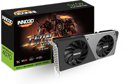 INNO3D GeForce RTX 4070 Twin X2 12GB/192bit, GDDR6X, HDMI, 3xDP