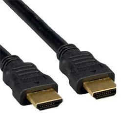 kábel HDMI-HDMI 2m M/M, tienený, verzia 1.4, zlátené kontakty, čierny
